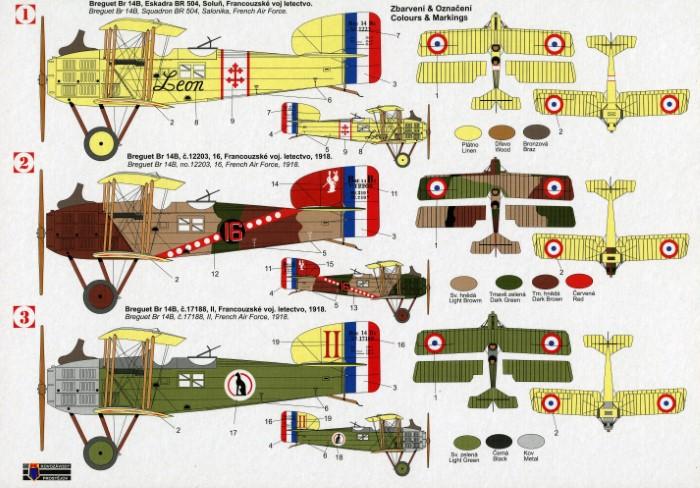 KP 1 72 Breguet Br 14B new tool French biplane